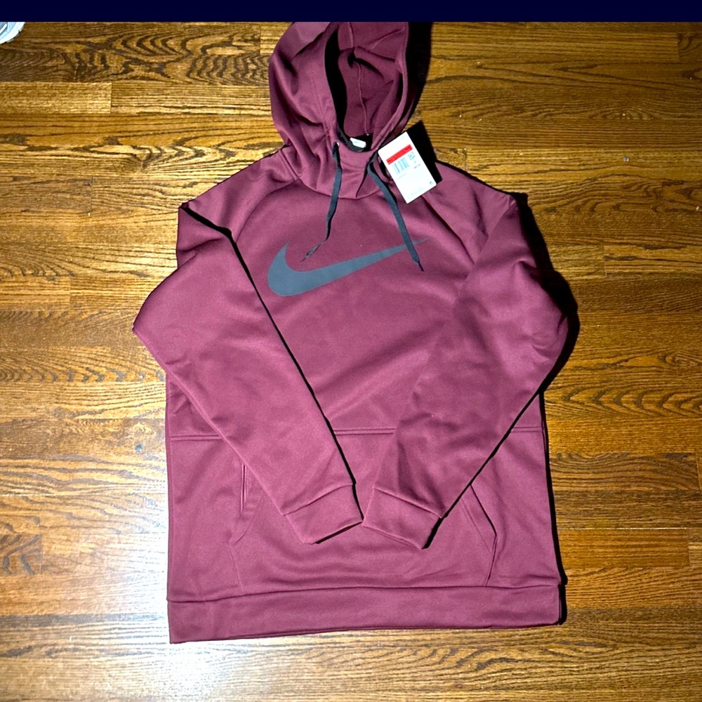 Nike Men's Burgundy Hoodie